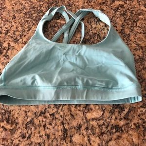 Size 6 Lululemon blue Energy bra